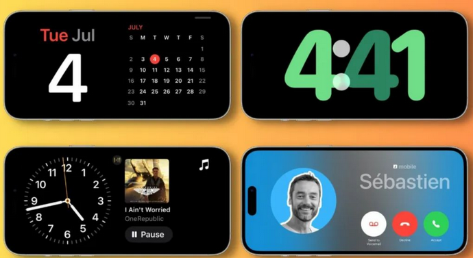 老边苹果手机维修分享iOS17横屏充电待机显示有什么好处 