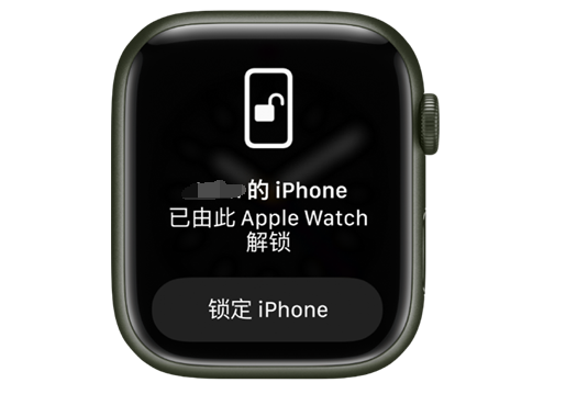 老边苹果手机维修分享用 AppleWatch 解锁配备面容 ID 的 iPhone方法 